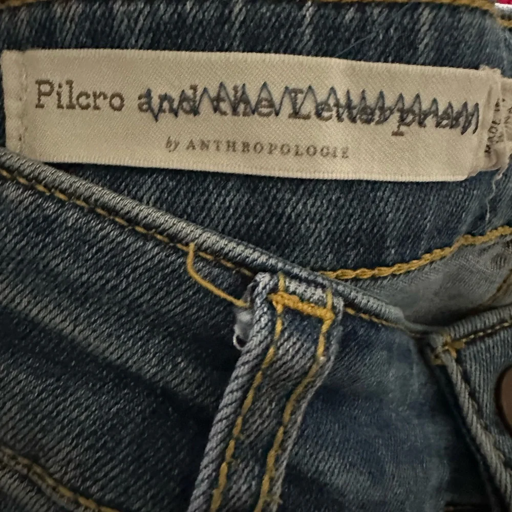 Anthropologie Pilcro and the Letterpress copper bottom distressed jeans. - Picture 6 of 11